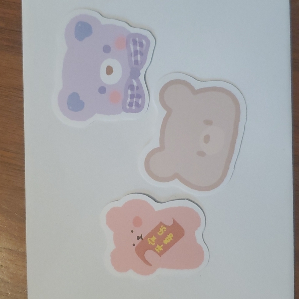 3 Bear Sticker Bundle - Picture 2 of 2